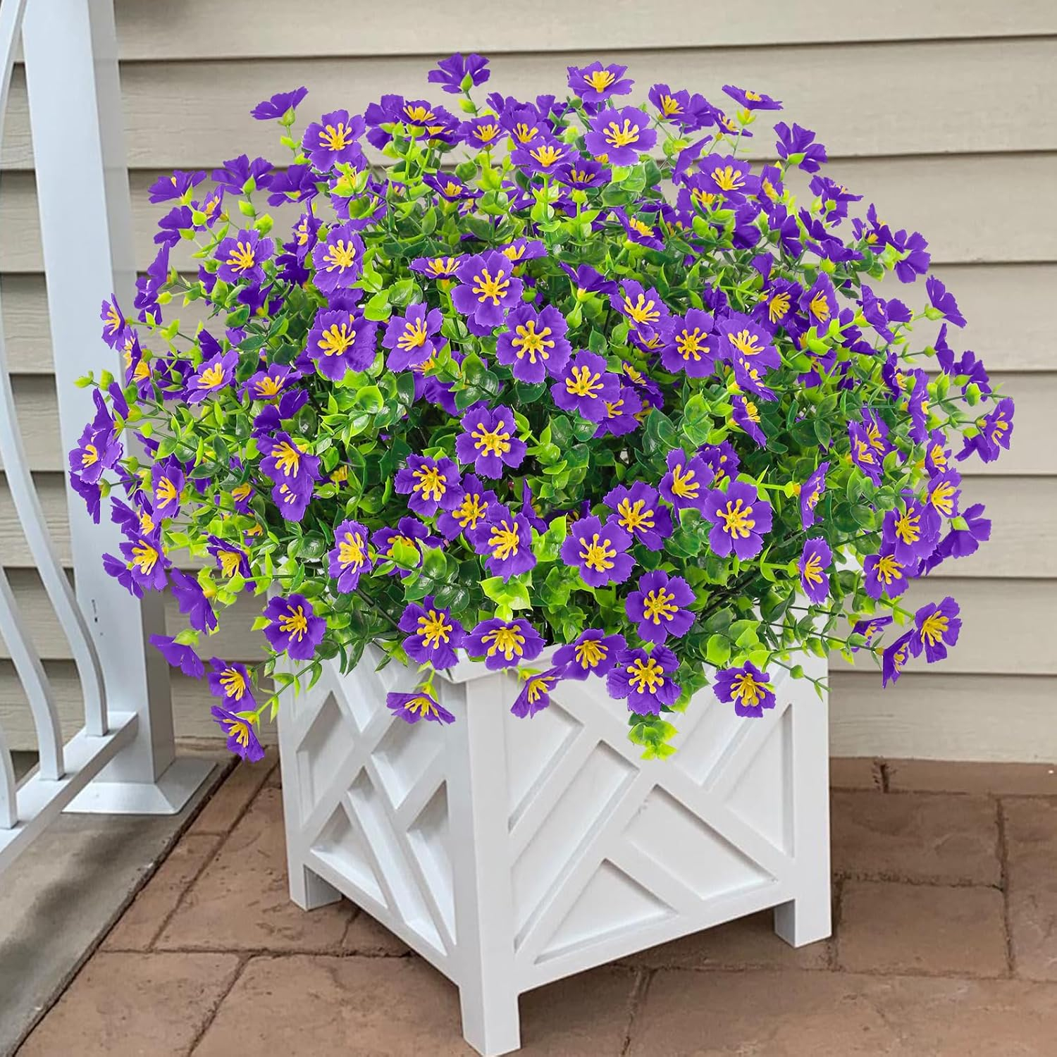 Ouddy Decor 24 Bundles Artificial Flowers for Outdoors Multicolor Fake Flowers Plastic Plants Faux Lavender UV Resistant for Spring Summer Garden Patio Window Box Office Table Kitchen Home Decor - Image 9