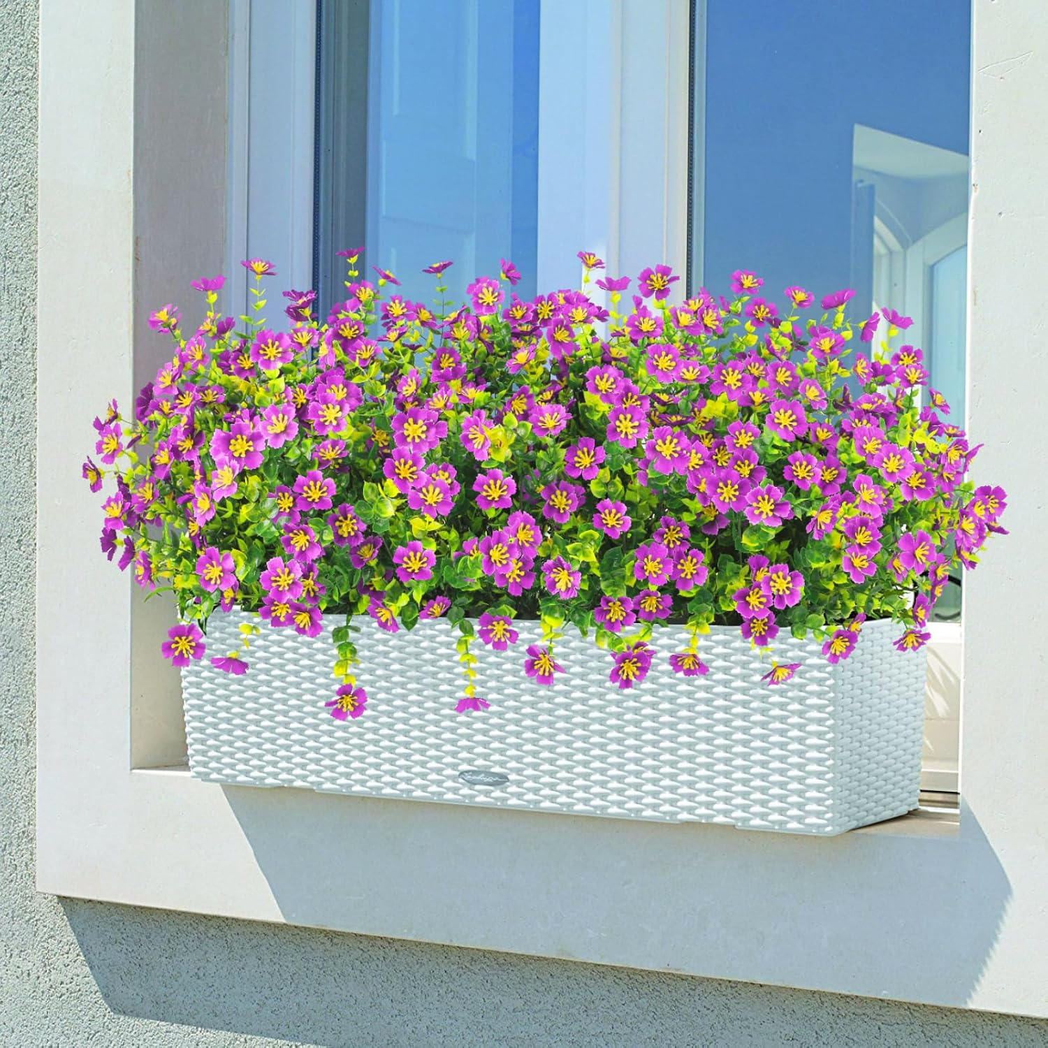 Ouddy Decor 24 Bundles Artificial Flowers for Outdoors Multicolor Fake Flowers Plastic Plants Faux Lavender UV Resistant for Spring Summer Garden Patio Window Box Office Table Kitchen Home Decor - Image 21