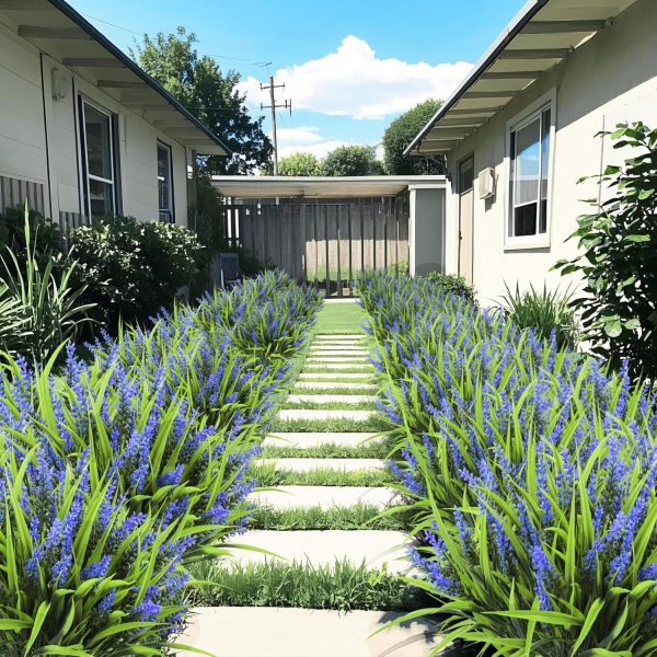 Ouddy Decor 24 Bundles Artificial Flowers for Outdoors, Fake Lavender Flowers Monkey Grass Faux Plastic Plants Shrubs UV Resistant for Porch Garden Window Box Office Home Decorations, Mixed - Image 21