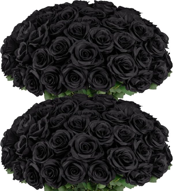 Ouddy Decor 50 Pcs Artificial White Roses Bulk Realistic Fake Silk Flowers with Long Stems for Wedding Bridal Bouquet DIY Table Centerpieces Arrangement Valentines Home Decor - Image 65