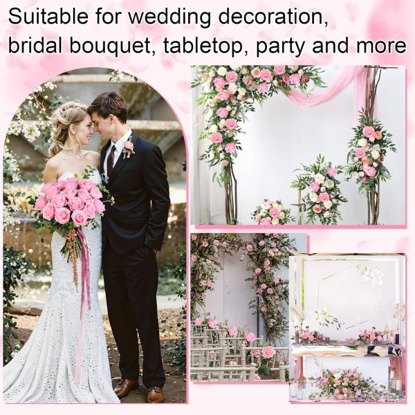 Ouddy Decor 20 Pcs Fake Red Roses Artificial Silk Flowers with Long Stems for Valentines Decor Wedding Home Party Table Centerpieces Bridal Bouquet DIY Floral Arrangment - Image 42