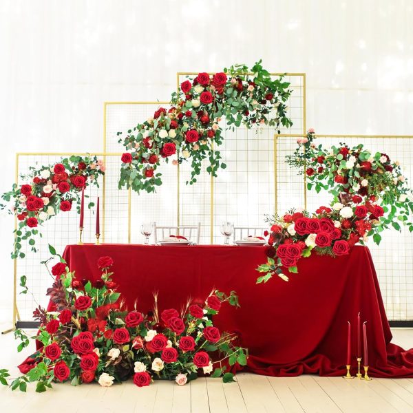 Ouddy Decor 20 Pcs Fake Red Roses Artificial Silk Flowers with Long Stems for Valentines Decor Wedding Home Party Table Centerpieces Bridal Bouquet DIY Floral Arrangment - Image 83