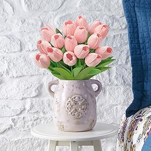 fake tulips