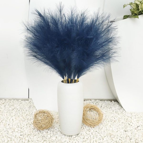 Ouddy Decor 8 Pcs Faux Pampas Grass Decor 38''/97cm Tall Artificial Large Pompous Pompas Floral Fluffy Fake Plants Floor Vase Filler for Wedding Kitchen Home Boho Decorations, Mixed Beige - Image 18