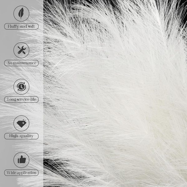 Ouddy Decor 8 Pcs Faux Pampas Grass Decor 38''/97cm Tall Artificial Large Pompous Pompas Floral Fluffy Fake Plants Floor Vase Filler for Wedding Kitchen Home Boho Decorations, Mixed Beige - Image 21