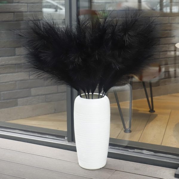 Ouddy Decor 8 Pcs Faux Pampas Grass Decor 38''/97cm Tall Artificial Large Pompous Pompas Floral Fluffy Fake Plants Floor Vase Filler for Wedding Kitchen Home Boho Decorations, Mixed Beige - Image 29