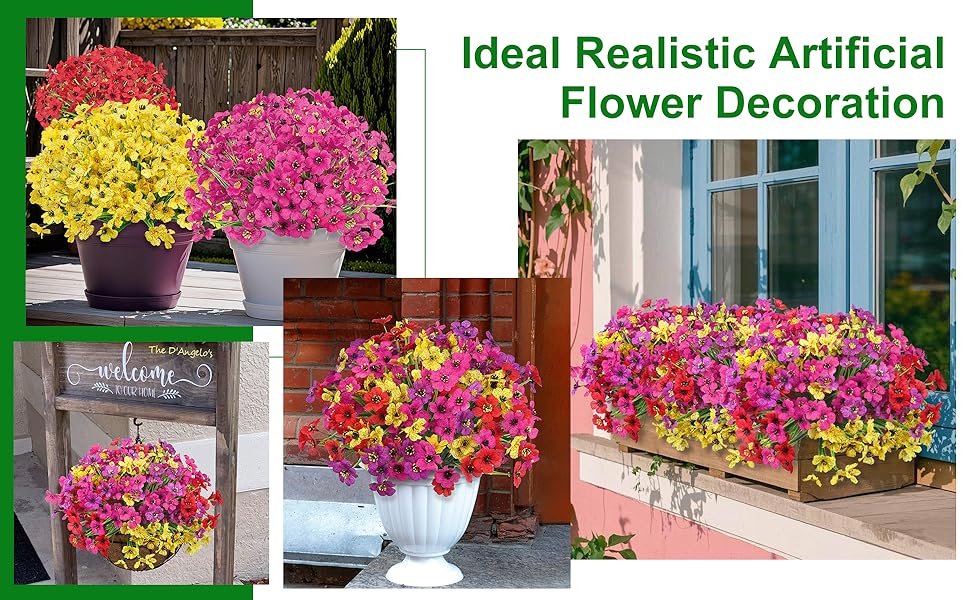 outdoor artificial flowers