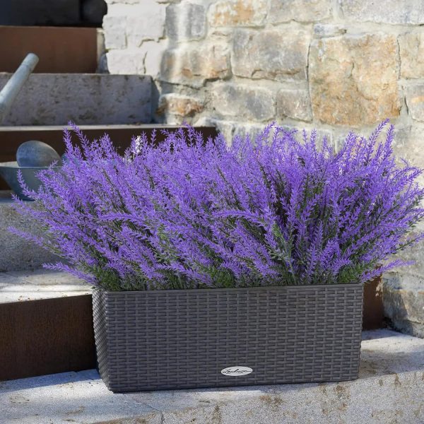 Ouddy Decor 24 Bundles Artificial Lavender Fake Flowers Faux Plastic Plants for Home Wedding Kitchen Garden Patio Window Box Office Table Centerpieces Indoor Outdoor Decor, Gray Purple - Image 32