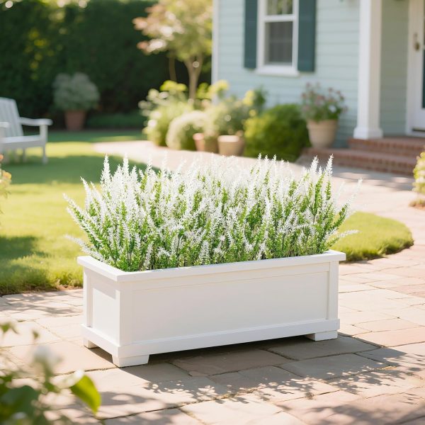 Ouddy Decor 24 Bundles Artificial Lavender Fake Flowers Faux Plastic Plants for Home Wedding Kitchen Garden Patio Window Box Office Table Centerpieces Indoor Outdoor Decor, Gray Purple - Image 40