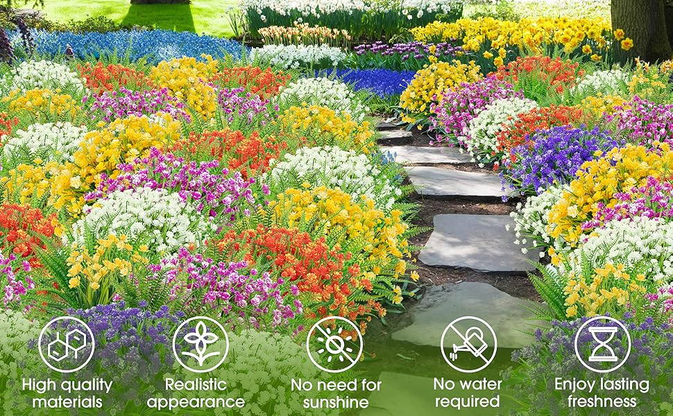 Artificial Flowers for Outdoors
